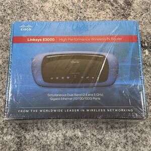 NEW/SEALED-Cisco Linksys E3000 High Performance Wireless-N Router Dual Band-READ